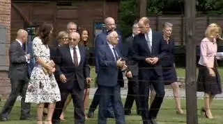 Para książęca kończy zwiedzać obóz Stutthof 
