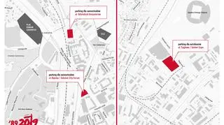 Parkingi w Gdańsku podczas obchodów 30.rocznicy wyborów