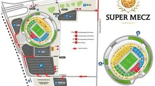 Parkingi w pobliżu stadionu na mecz FC Barcelony z Lechią