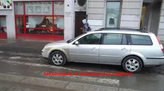 Parkowanie na przejściu dla pieszych