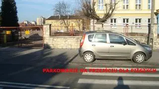 Parkowanie na przejściu dla pieszych