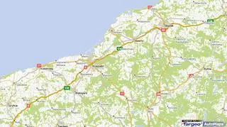 Parsęta i Wieprza wpływają do morza odpowiednio w Kołobrzegu i Darłowie