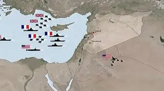 Pentagon pokazał mapę ataku w Syrii