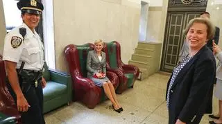 Pierwsza Dama zwiedza  Grand Central Terminal