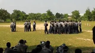 Pierwszą służbową podróż do Birmy policjant zaliczył w maju