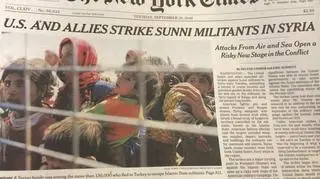 Pierwsza strona dzisiejszego "New York Timesa"