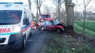 Pierwsze przyjechao pogotowie i straż pożarna 