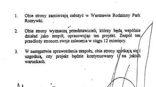 Pierwszy list intencyjny