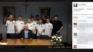 Pierwszy wpis Wałęsy na Facebooku