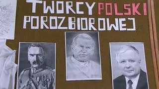 Piłsudski, Wojtyła, Kaczyński - to według nauczycielki twórcy Polski porozbiorowej