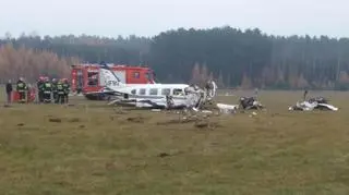 Piper rozbiła się podczas startu