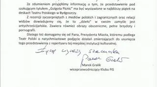 Pismo radnego PiS do prezydenta Bydgoszczy