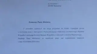 Pismo Wacława Berczyńskiego do Antoniego Macierewicza