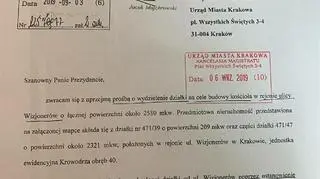 Pismo wpłynęło do urzędu miasta na początku września