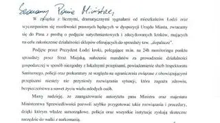 Pismo, wysłane do resortu sprawiedliwości