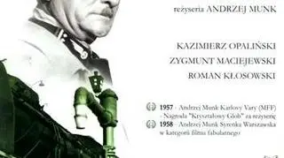 Plakat promujący film "Człowiek na torze"