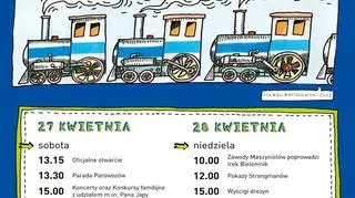 Plakat promujący Wielką Paradę Parowozów