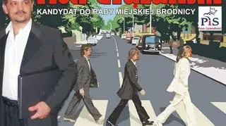 Plakat wyborczy Piotra Grążawskiego