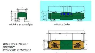 Plan jednego z budowanych wagonów
