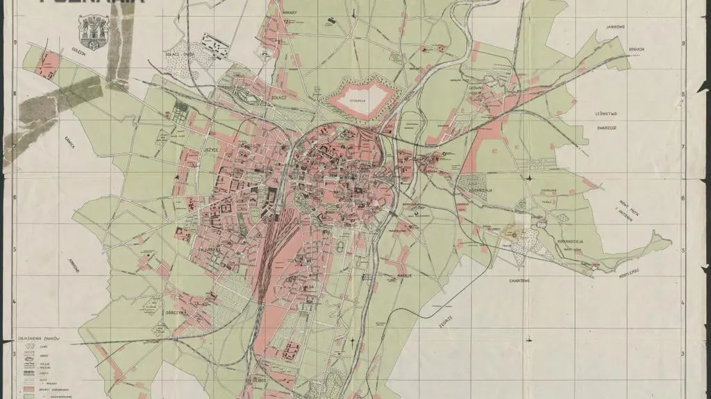 Plan miasta Poznania 1929 r.
