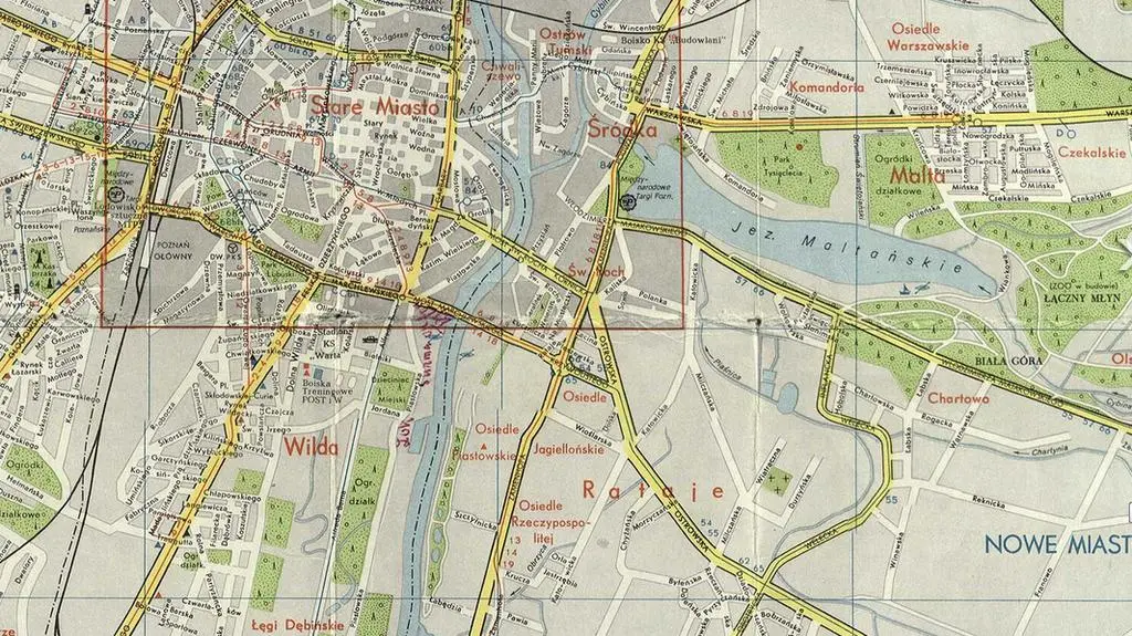 Plan miasta z 1971 r.