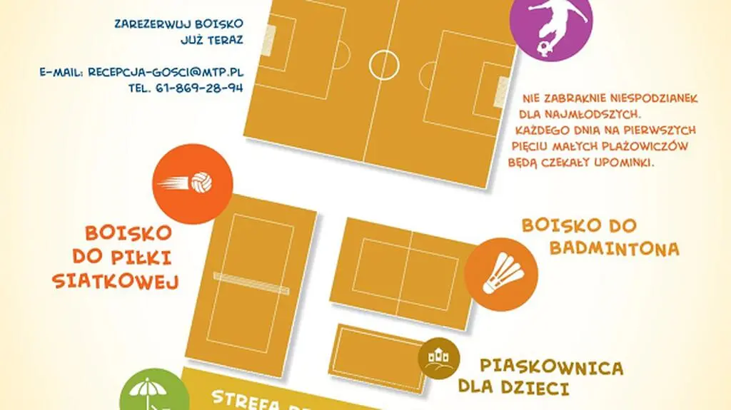 Plan plaży na MTP