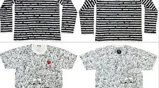 PLAY Comme des Garçons to cztery koszulki autorstwa Matta Groeninga (fot. Comme des Garçons)