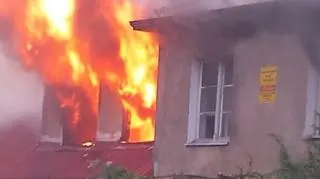 Płonął budynek przy ul