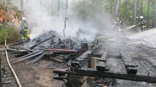 Płonęły domki letniskowe