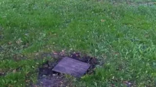 Płyta pochodzi najprawdopodobniej z cmentarza ewangelickiego