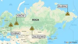 Po wybuchu cztery ośrodki w Rosji nie podawały danych o promieniowaniu