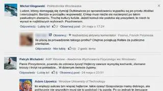 Pochlebne komentarze okazały się fikcją 