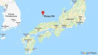 Pocisk spadł w pobliżu wysp Oki