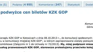 Pod petycją przeciwko podwyżce biletów podpisało się już prawie 5 tys. osób