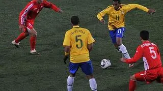 Podczas mundialu w czerwcu 2010 roku Korea Północna przegrała z Brazylią 1:2