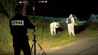 Śledczy na miejscu zbrodni