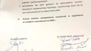 Podpisane przez oświatową Solidarność porozumienie z rządem