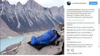 Podróżniczka wyśmiewa "biwakową fotografię" na Instagramie