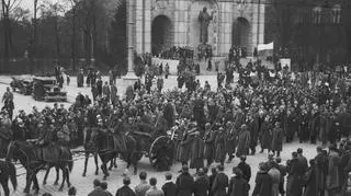 Pogrzeb pułkownika Milskiego-Łapińskiego w 1934r.