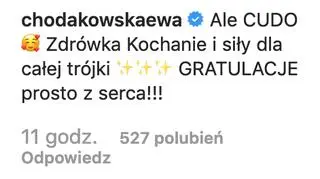 Poinformowała o tym na Instagramie