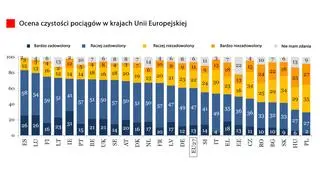 Polacy są niezadowoleni z czystości w pociągach