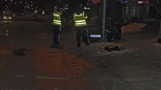 Policjanci na miejscu zdarzenia 