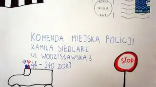 Policjanci z Żor otrzymali list od dziewięciolatki 