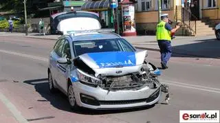 Policjanci zostali niegroźnie ranni