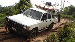 Polka brała udział w jednej z ucieczek Koreańczyków z Północy na Południe. Zdjęcie z podróży z Laosu w stronę rzeki Mekong