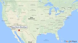 Położenie bazy Davis-Monthan w USA