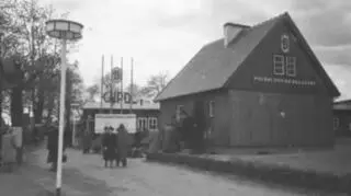 Polski składany domek prezentowany w 1947 r.