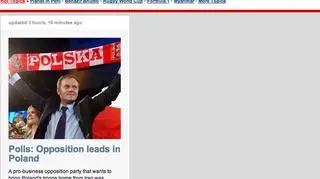 Polskie wybory są najważniejszą informacją w europejskiej sekcji CNN