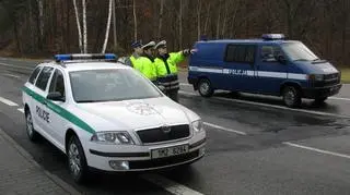 Polsko-czeski patrol policji drogowej