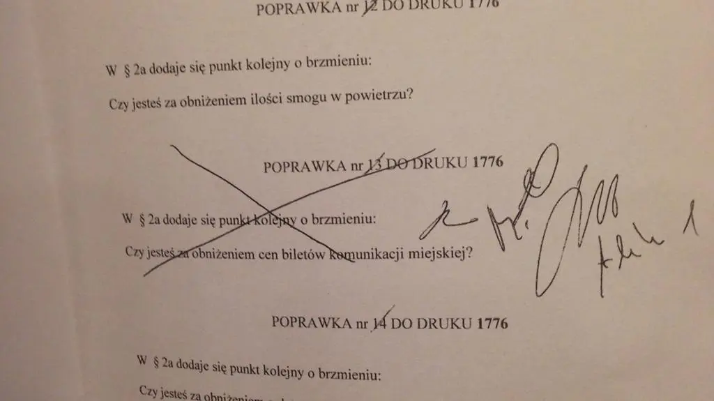 Poprawki PiS do uchwały PO str